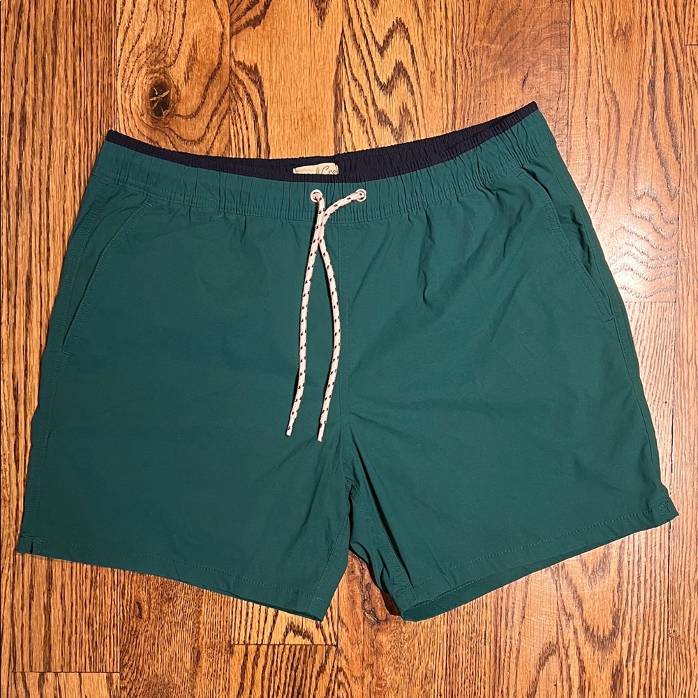 J. Crew Green Swim Trunks